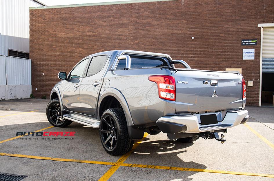 MITSUBISHI TRITON AVALANCHE MATTE BLACK FRONT MILLED